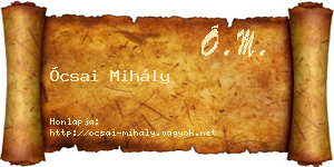 Ócsai Mihály névjegykártya